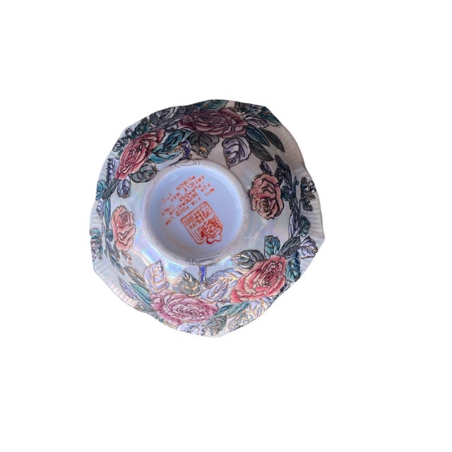 Toyo Vintage Toyo Hand Painted Asian Porcelain Bowl For Sale - Image 4 of 4