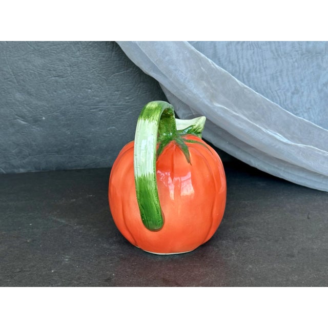 Decorative Ceramic Tomato Pitcher For Sale In New York - Image 6 of 11