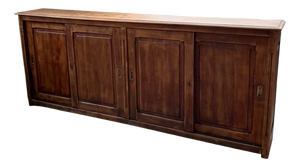 Oak Sideboard with Sliding Doors, 1900s