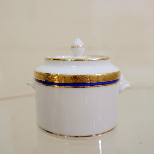 Traditional Empire Style Porcelain Tea Set by Richard Ginori, Set of 43 For Sale - Image 3 of 16