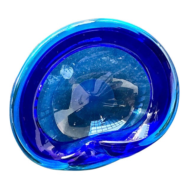 Vintage Italian Glass Bowl After Murano For Sale