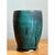 Ceramic Vintage Blue Green Glazed Pottery Vase For Sale - Image 7 of 12