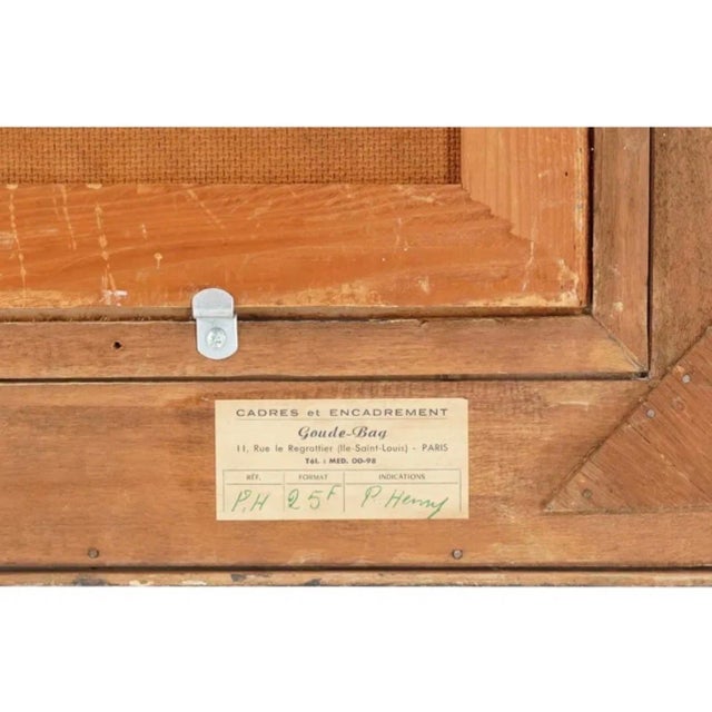 Mid 20th Century Pierre Henry, Large Surrealist French Expressionist Oil Painting Moody Boys Pierre Henry, c. 20th century For Sale - Image 5 of 14