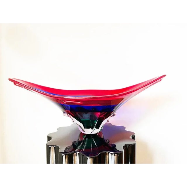 Art Murano Elongated Vase, 1960s For Sale - Image 4 of 5