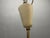 Vintage Italian Walnut Veneer and Opaline Glass Six-Light Chandelier, 1950s For Sale - Image 16 of 18