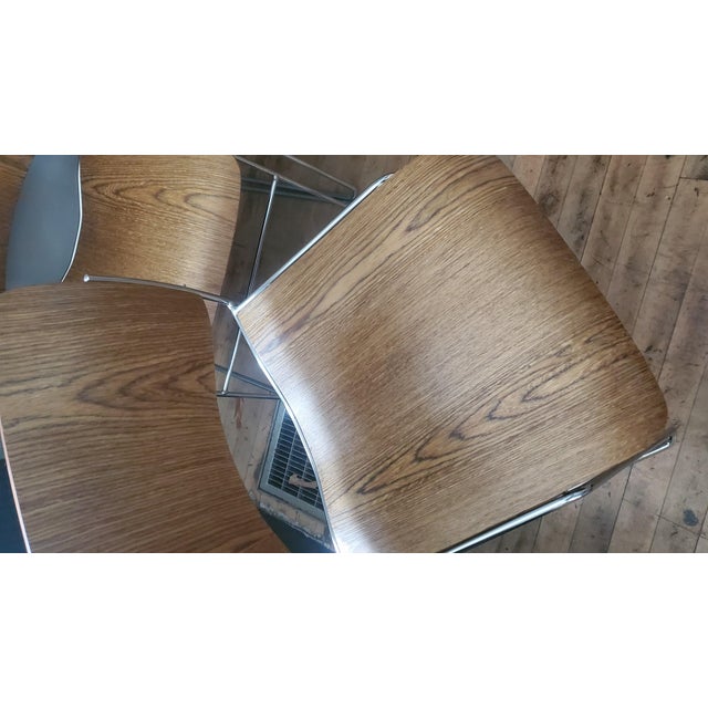 1970s David Rowland 40/40 Birch Stacking Chair Lot For Sale - Image 10 of 12