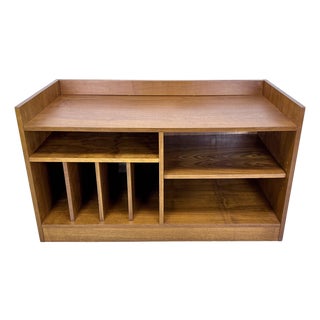 Mid Century Danish Modern Walnut Media / Stereo Cabinet / Credenza For Sale