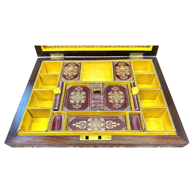 Regency Jewellery Box in Rosewood, 1830 For Sale - Image 14 of 18