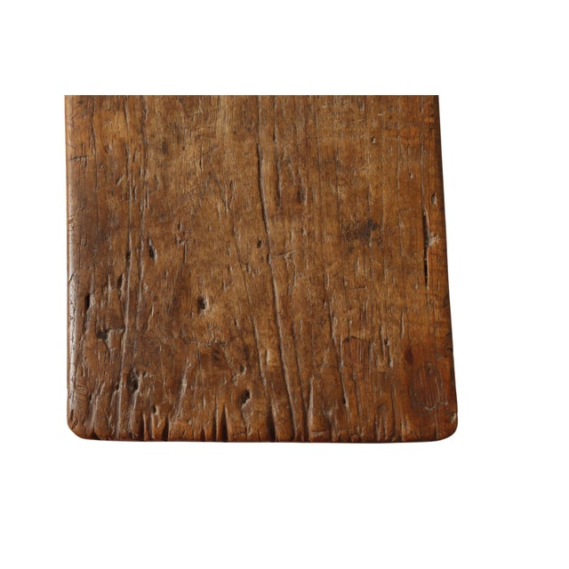 Primitive Plank Wood Bench For Sale In Tampa - Image 6 of 8