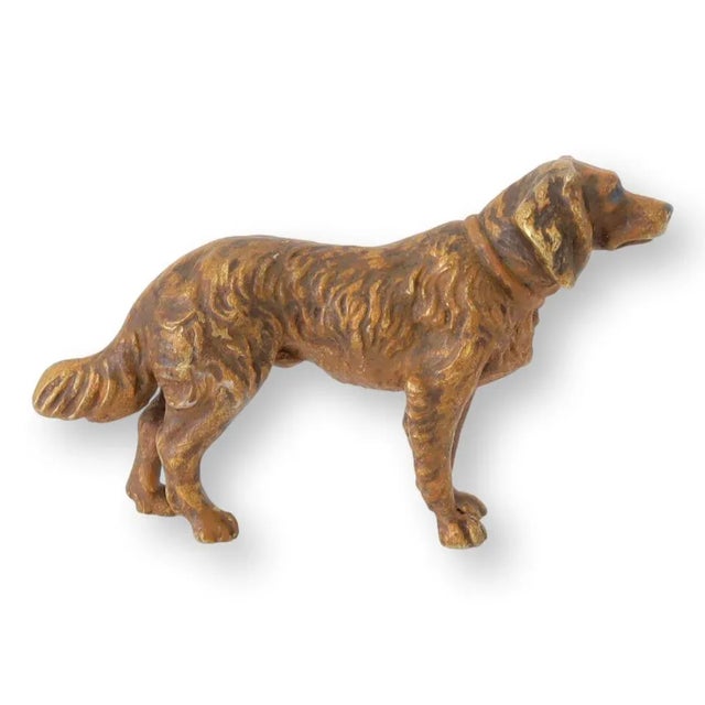 Traditional Antique Vienna Bronze Setter Dog For Sale - Image 3 of 4
