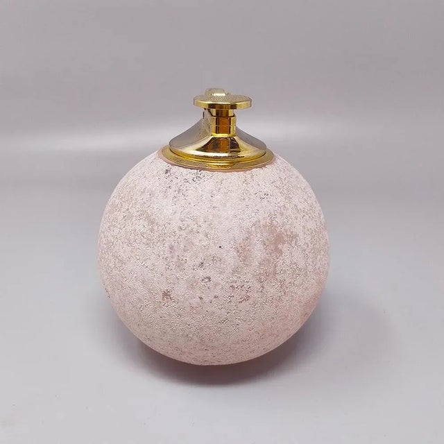 Vintage Table Lighter in Murano Frosted Glass by Paolo Traversi, 1960s For Sale - Image 7 of 9