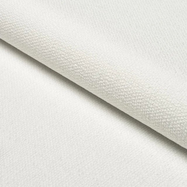SAMPLE - Schumacher Gus Indoor/Outdoor Fabric In White For Sale