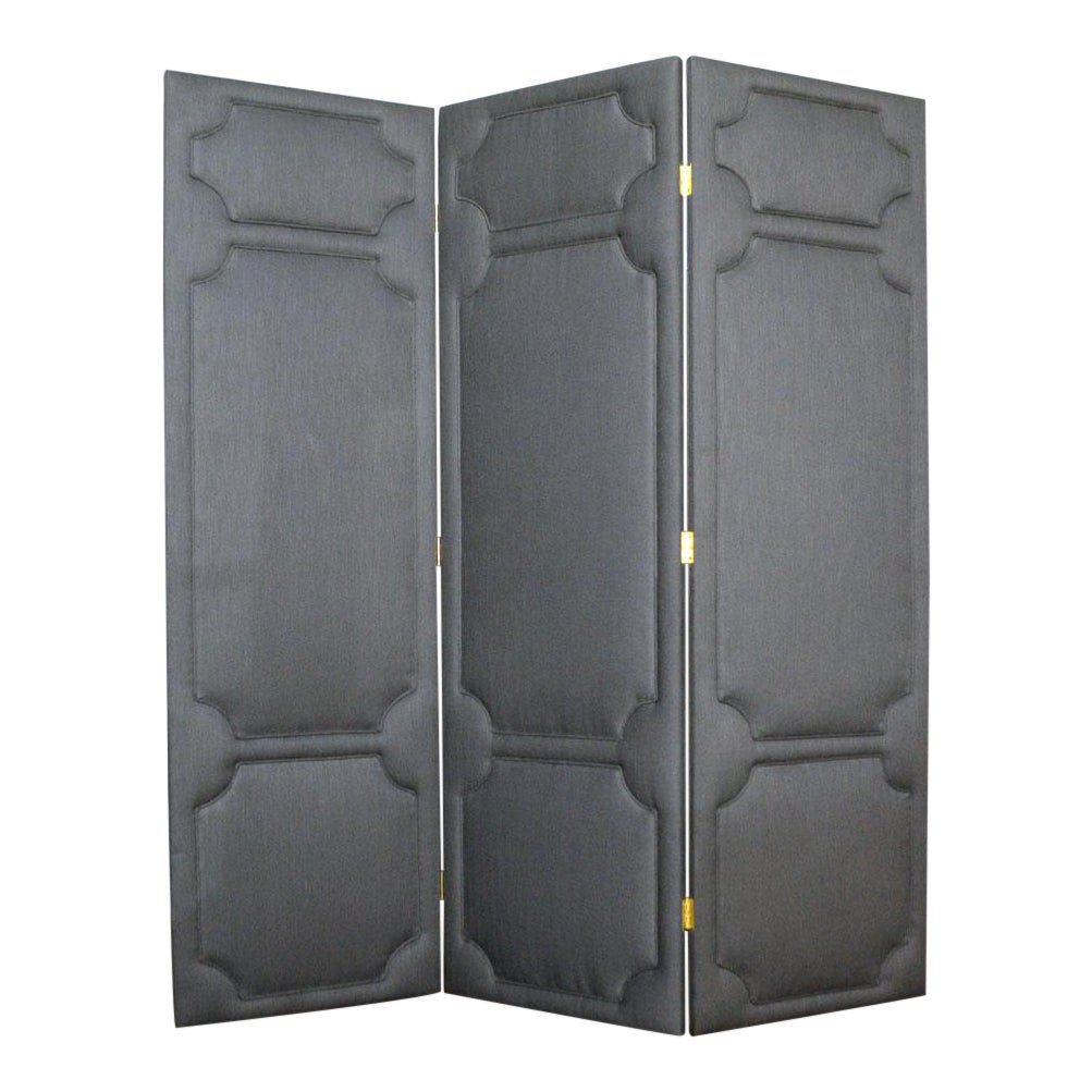 York Upholstered Privacy Screen/Room Divider Chairish