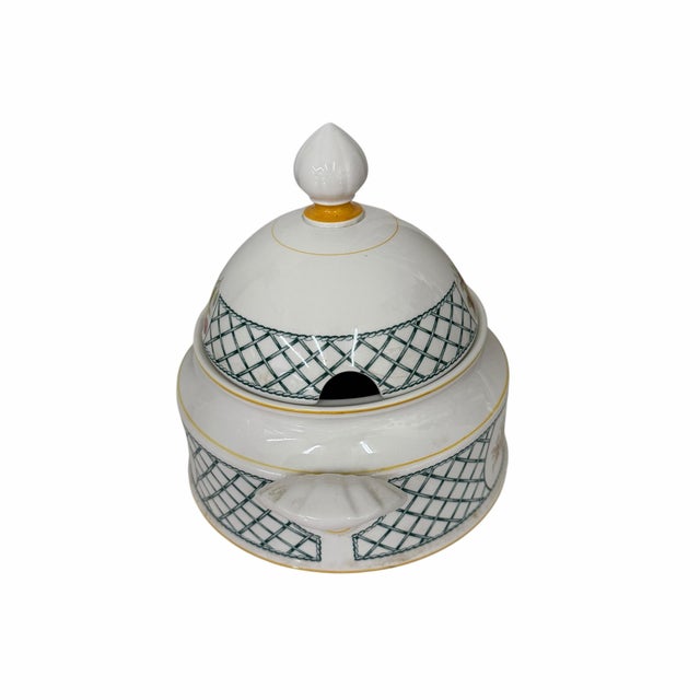 Ceramic Vintage 1990s Villeroy & Boch Basket Lidded Chowder Soup Tureen For Sale - Image 7 of 8