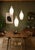 Mid-Century Scandinavian Three-Drop Cascade Opaline Cased Glass Bowling Pin Lights in Teak, 1960s For Sale - Image 4 of 15