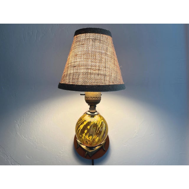 1960s Nautical Glass Ball & Anchor Sconces - a Pair For Sale - Image 5 of 18