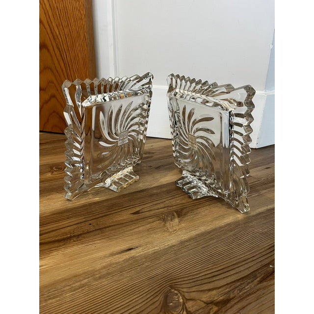 White Pair of Vintage 5th Ave Cystal Picture Frames For Sale - Image 8 of 10