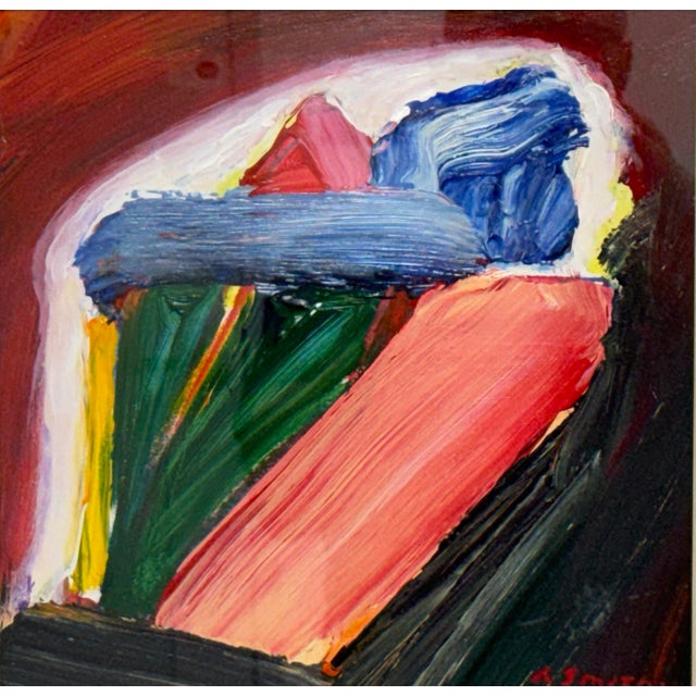 Circa 2001 Albert E. Smith Abstract Painting, Framed For Sale - Image 4 of 12