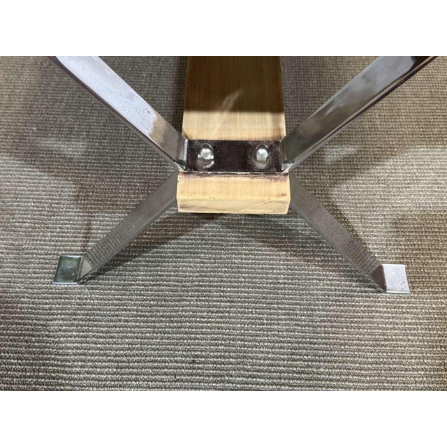 Coffee Table with Tiled Top and Chromed Metal Base, 1970s For Sale - Image 10 of 12
