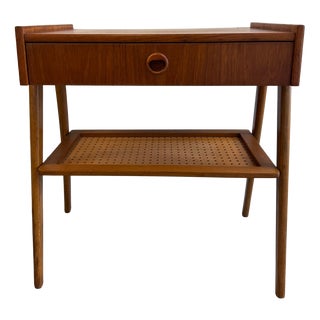 Mid-Century Teak Bedside Table from AB Carlström For Sale