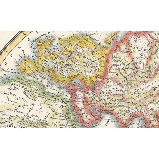 Antique Map of the Eastern Hemisphere by Lapie, France, 1830 For Sale - Image 5 of 10