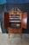 1980s American Drew Queen Anne Style Cherry Highboy Dry Bar Liquor Display Cabinet For Sale - Image 13 of 16