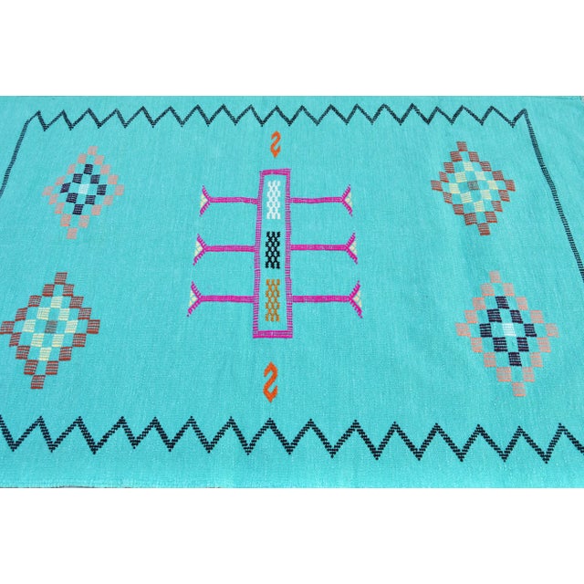 Late 20th Century Vintage Moroccan Rug - 3' X 4'10'' For Sale - Image 4 of 5