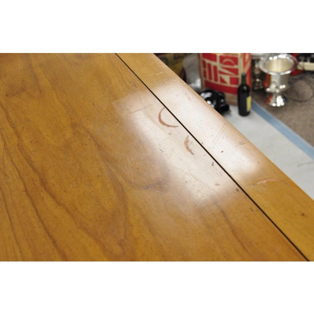 Vintage Hollywood Regency Cherry Wood 5 Drawer Tall Chest Dresser by White Furn For Sale - Image 9 of 14