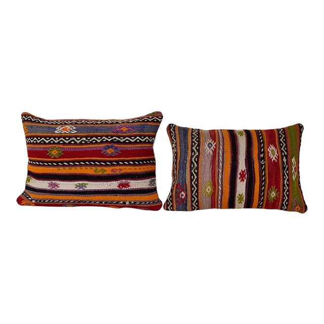 Turkish Wool Cushion Cover - A Pair For Sale