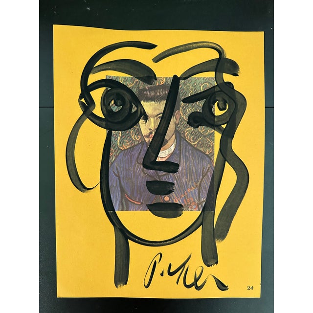 Late 20th Century Peter Keil Mixed Media Vincent Van Gogh Painting For Sale - Image 5 of 5