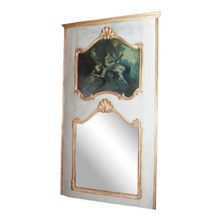 19th Century French Trumeau Mirror For Sale