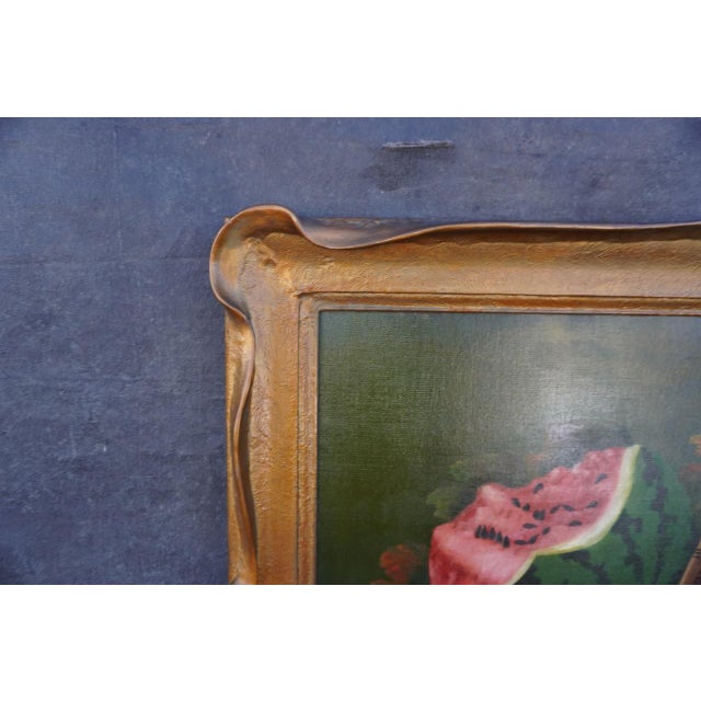 1910s Still Life of Fruit by Mabel Lemos, Oil on Canvas For Sale - Image 4 of 9