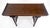 Baker Solid Walnut Pierced Carved Legs Rolled Edge Asian Console Sofa Table MINT For Sale - Image 9 of 15