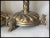 Victorian Pair Antique 19thC Victorian, Gothic Candlesticks Lions Dore Bronze For Sale - Image 3 of 12