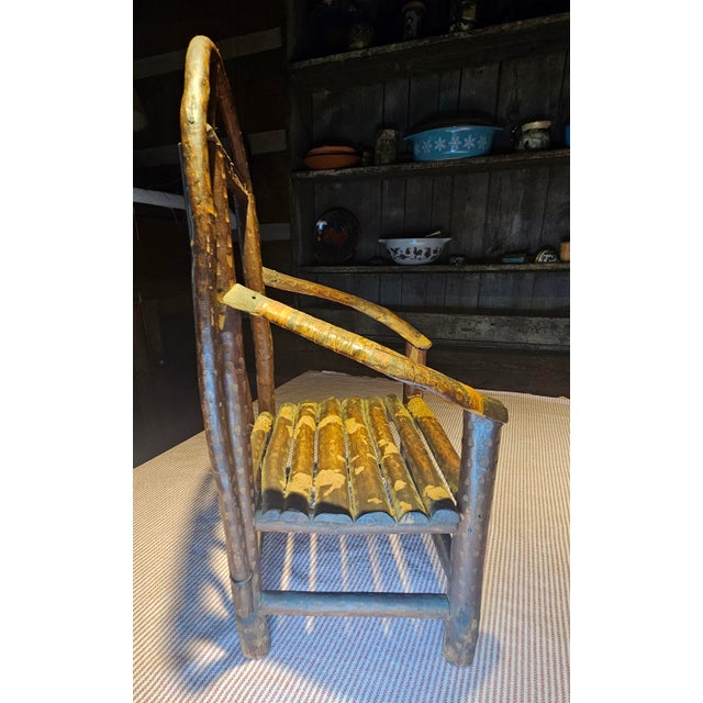 Wood Rare North Carolina 1937 Miniature Folk Art Chair For Sale - Image 7 of 14
