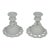 Mid-20th Century Westmoreland Milk Glass Doric Open Lace Candle Holders - A Pair For Sale