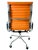 Metal Herman Miller for Eames Executive Height Aluminum Group Chair in Orange Leather For Sale - Image 7 of 7