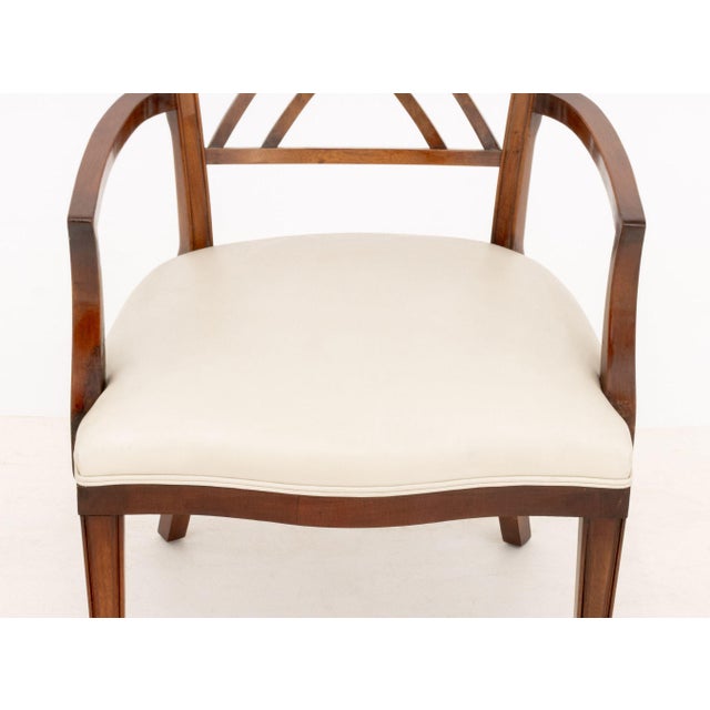 Set of Six Regency Style Mahogany Arm Chairs For Sale - Image 9 of 14