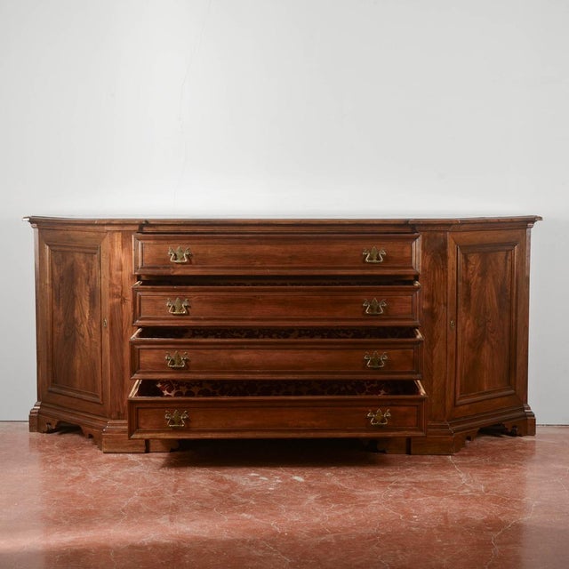 Sacristy Sideboard in Walnut, 1980s For Sale - Image 13 of 18