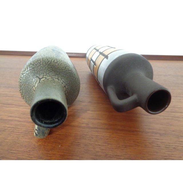 Ceramic 980 Ceramic Vases from Strehla, East Germany, 1960s, Set of 2 For Sale - Image 7 of 12
