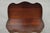 Wood Antique Sheraton Federal Mahogany Urn Inlay Flip Serpentine Console Game Table For Sale - Image 7 of 18