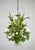 Vintage French Toleware Chandelier Flower Bouquet Green, 1960s For Sale - Image 9 of 12