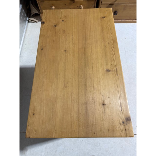 Antique Pine Three Drawers - Chest of Drawers From England For Sale - Image 11 of 18