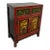 Chinese Painted Vintage Elm Hall Cabinet. For Sale