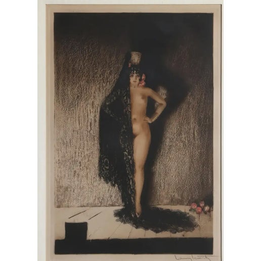 France, 1929 By Louis Icart (1888–1950) Color etching with hand-coloring on paper Signed in pencil, lower margin Edition...