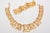 Abstract Vintage Gold Plated Sculptural Abstract Collar Necklace and Cuff Bracelet Set, Pair Of For Sale - Image 3 of 10