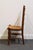 Wood Statton Furniture Solid Hard Rock Maple Colonial Early American Ladder Back Dining Side Chair W. Rush Seat For Sale - Image 7 of 10