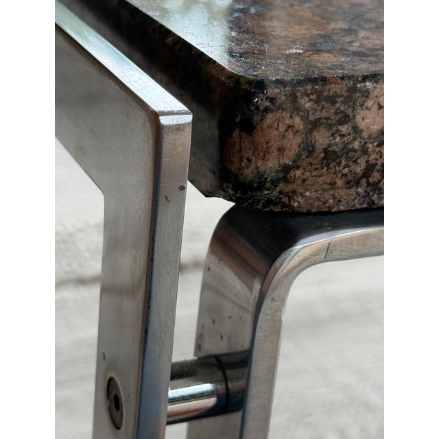 Brown Natural Stone Coffee Table, 1970s For Sale - Image 8 of 10