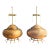 1960s Pair of Brass Asian Style Ginger Jar Lamps For Sale