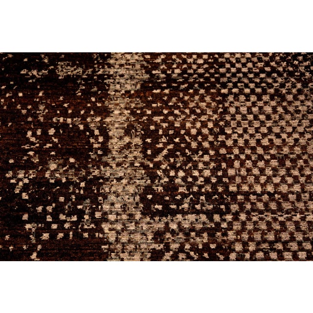 Textile Nazmiyal Collection Brown Modern Transitional Rug For Sale - Image 7 of 7